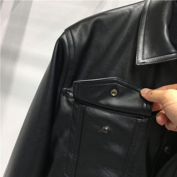 フェイクレザー ジャケット レザージャケット ブラック ストリート