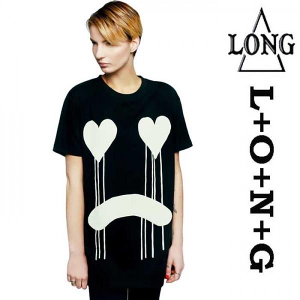 ビックtシャツ LONG CLOTHING ロングクロージング DRIPPY WHITE 