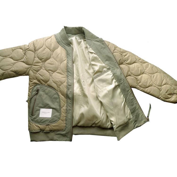 ミリタリー スタイル キルティング フライト ジャケット ジャンパー