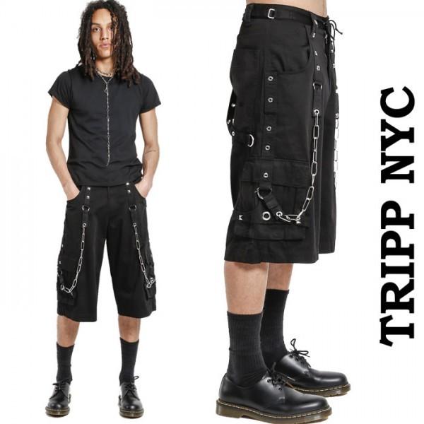 TRIPP NYC BIOTECH PANT チェーン ボンテージパンツ Tripp NY チェーン ボンテージパンツ ハーフパンツ ブラック
