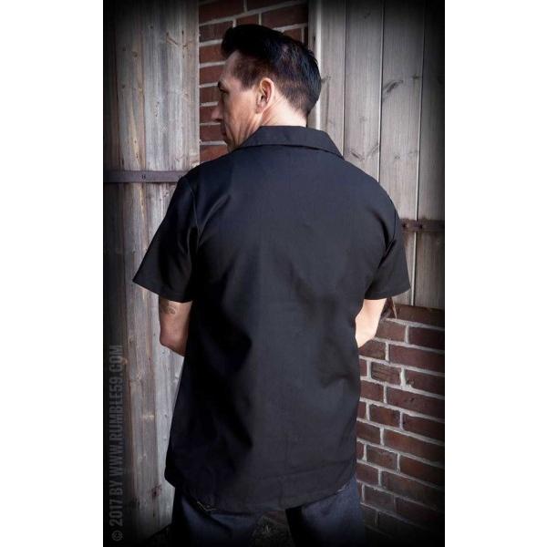 ボーリングシャツ メンズ ボウリングシャツ 開襟シャツ 半袖 コットン