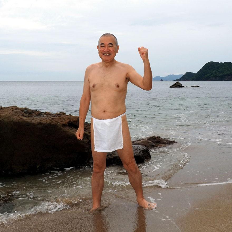 【１a】和田爺謹製越中褌「長寿」（Mサイズ）高級白晒木綿 一枚組 |  | 18