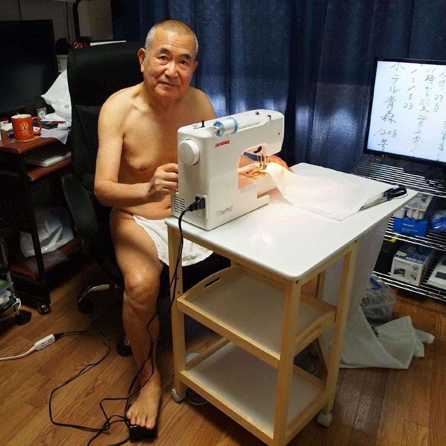 【５】和田爺謹製越中褌「古稀」高級晒木綿　紅白二枚組 |  | 16