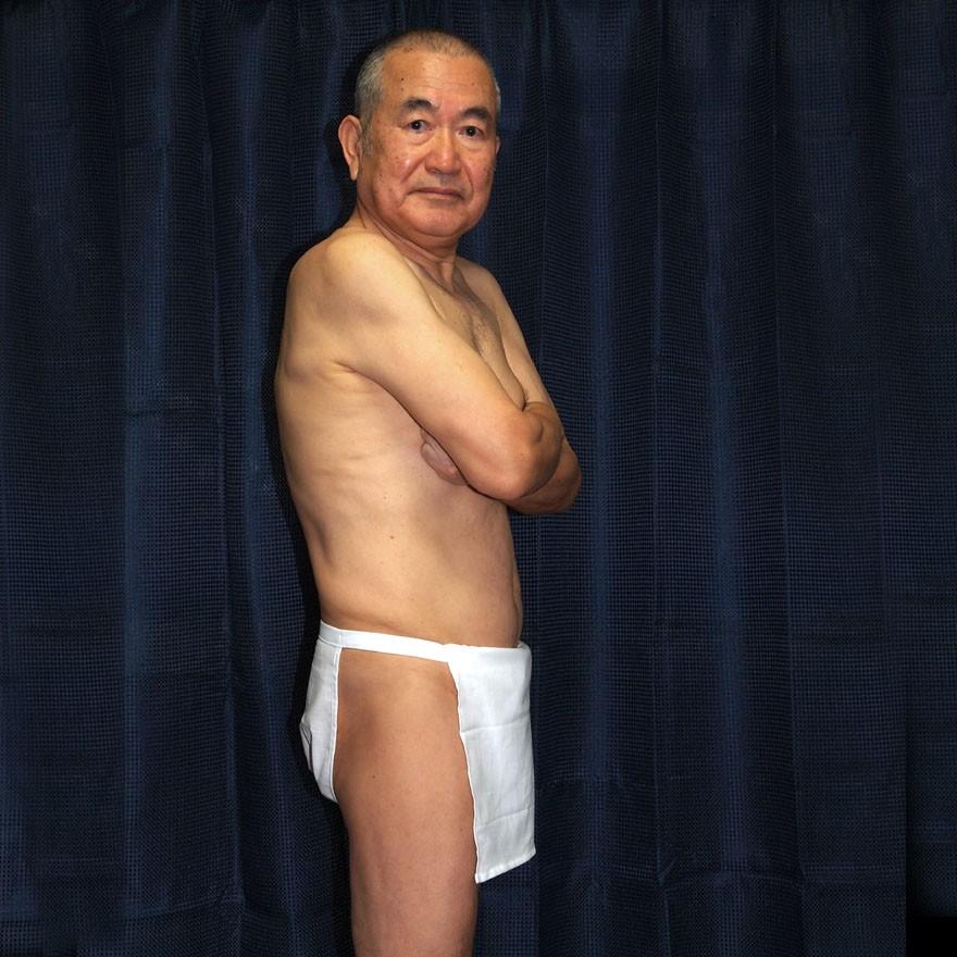 【５】和田爺謹製越中褌「古稀」高級晒木綿　紅白二枚組 |  | 07
