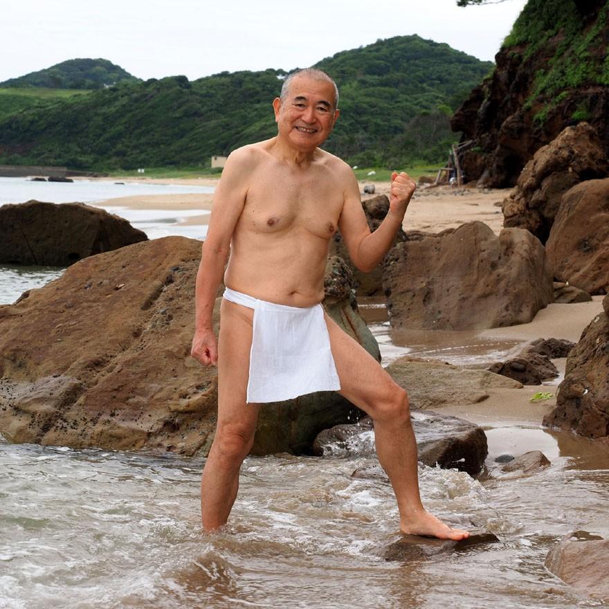 【６b】和田爺謹製前垂式六尺褌「江戸っ子」（Mサイズ）高級白晒木綿一枚組 |  | 15