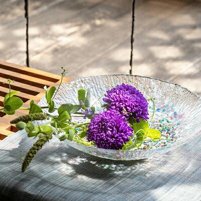 石塚硝子 ISHIZUKA GLASS アデリアグラス ADERIA GLASS 津軽びいどろ 水盤ねぶた F71841 花器の画像