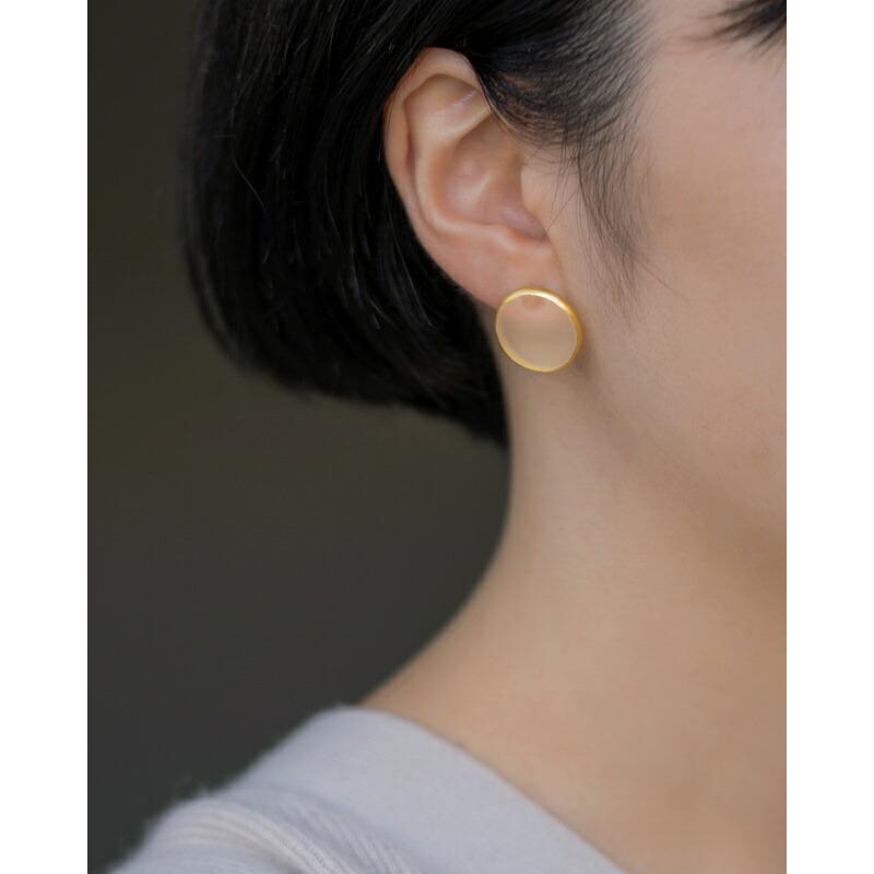 HARIO（ハリオ） Haku ピアス モスライン K10 HAA-MSL-P-K10 : WADA