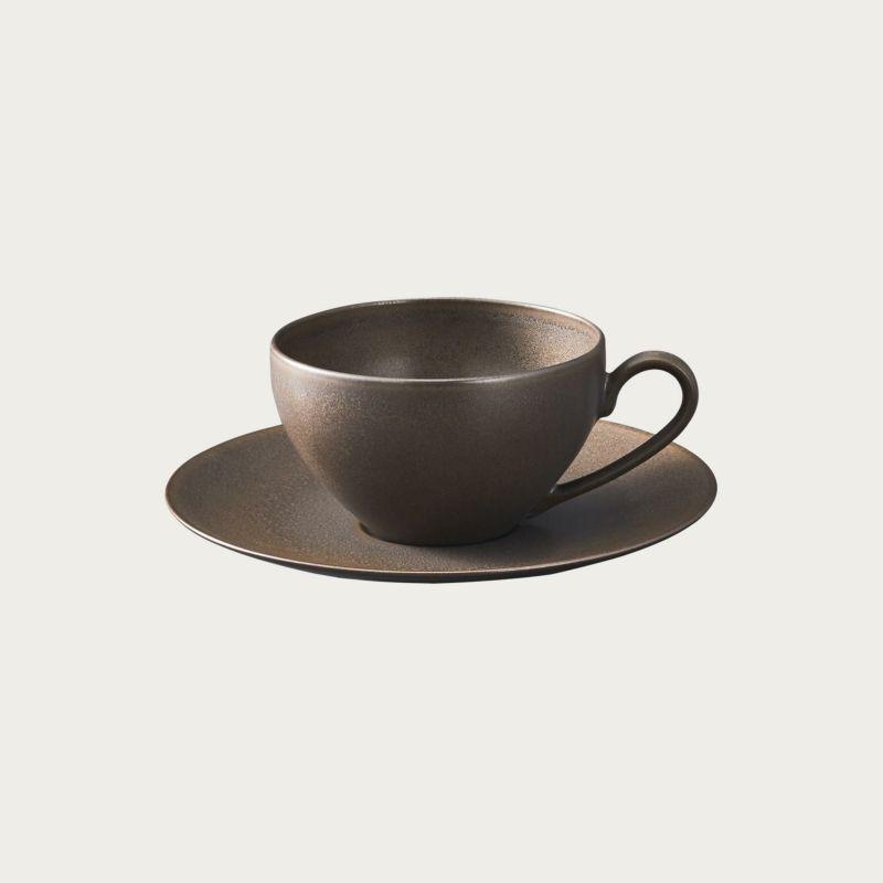 Noritake ノリタケ オリッジ ティーカップ 220ml （カップのみ) 4個セット 黒 94989C/10-586A 10-586A/94989C 茶 94989C/10-587A 10-587A/94989Cの画像
