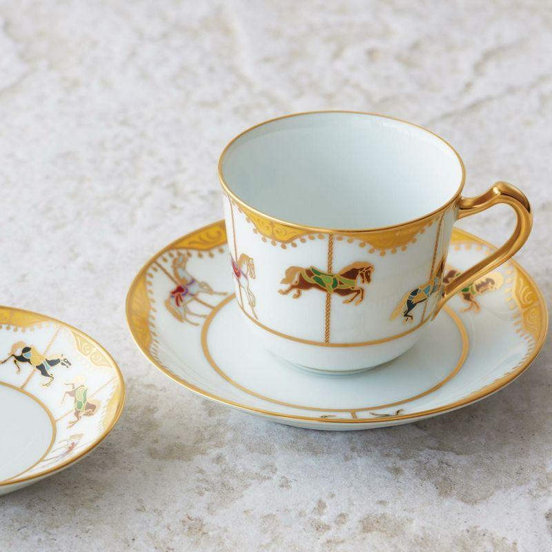 大倉陶園 うまくゆく 回転木馬 コーヒー碗皿 175ml 57C/1901 1901/57C 