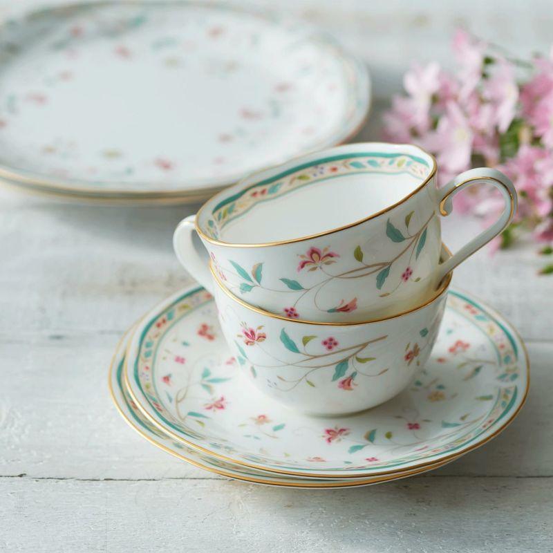 ノリタケ Noritake 花更紗 ティー・コーヒー碗皿ペア カップ ノリタケ Noritake 花更紗 ティー・コーヒー碗皿ペア カップ