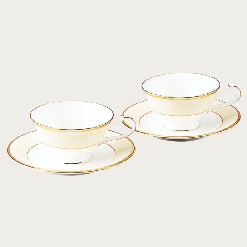 ノリタケ Noritake ホワイトパレス ティー・コーヒー碗皿ペア ノリタケ Noritake ホワイトパレス ティー・コーヒー碗皿ペア