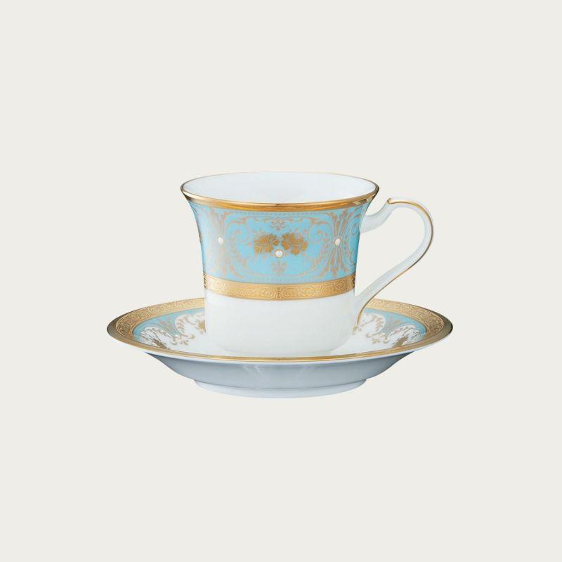 ノリタケ Noritake ジョージアンターコイズ アメリカン碗皿 アメリカン 