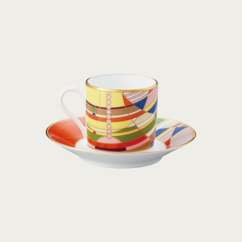 Noritake ノリタケ フランク・ロイド・ライト デザイン テーブルウェア(マーチバルーンズ) コーヒー碗皿ペアセット コーヒーカップ＆ソーサーペア 125ml WP598…の画像