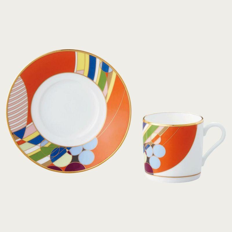 Noritake ノリタケ フランク・ロイド・ライト デザイン テーブルウェア(マーチバルーンズ) コーヒー碗皿ペアセット コーヒーカップ＆ソーサーペア 125ml WP598…の画像