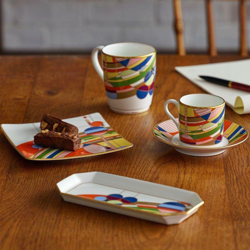 Noritake ノリタケ フランク・ロイド・ライト デザイン テーブルウェア(マーチバルーンズ) コーヒー碗皿ペアセット コーヒーカップ＆ソーサーペア 125ml WP598…の画像