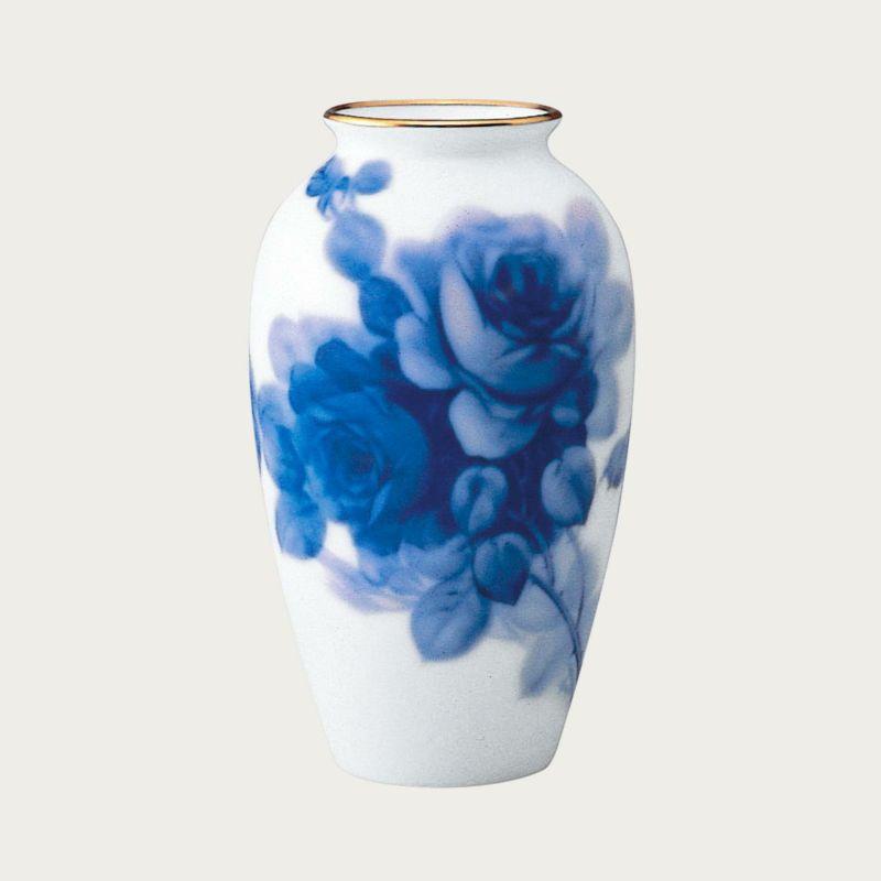 大倉陶園 ブルーローズ（8011） 23cm花生 2A/8011 8011/2A 花瓶 花器 