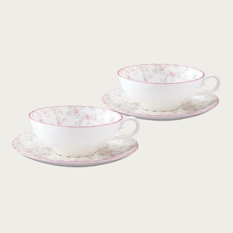 ノリタケ Noritake キューティーローズ ティー碗皿ペアセット ティー 