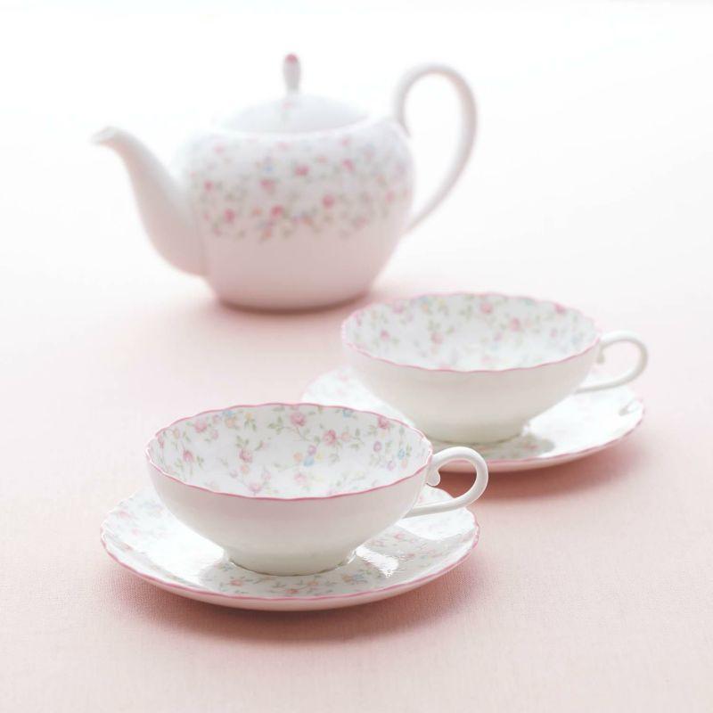 ノリタケ Noritake キューティーローズ ティー碗皿 ティーカップ