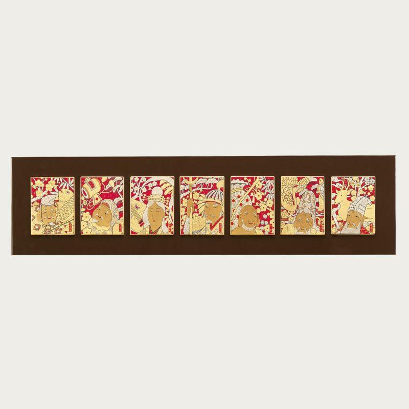 ノリタケ Noritake ノリタケ七福神 七枚組陶額“七福神” SK092/A086 