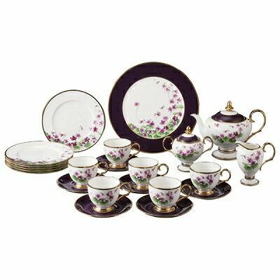 ノリタケ Noritake SUMIRE（VIOLET） すみれ 24pcティーセット T24 