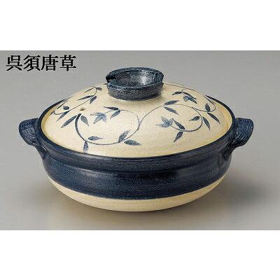 魚菜 三陶 萬古焼土鍋 8号深鍋 利行窯 04244 : WADA TOKI - 通販