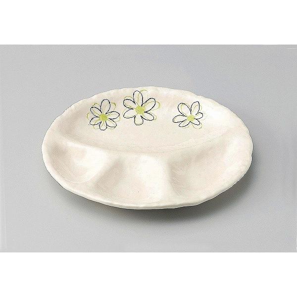 緑色の花模様陶器プレート 緑色の花模様陶器プレート 華やかな緑のプレート | tsuitachi