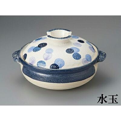 三陶 萬古焼土鍋 9号深鍋 つばき 18202 かきおとし 18207 花だより