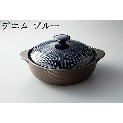 三陶 萬古焼 サーマテックIH 6.5号ＩＨ土鍋 IH対応 チョコレート 201308 デニム ブルー 201315 アイボリー 201810 ライトグレー 18435 オリーブ 18438の画像