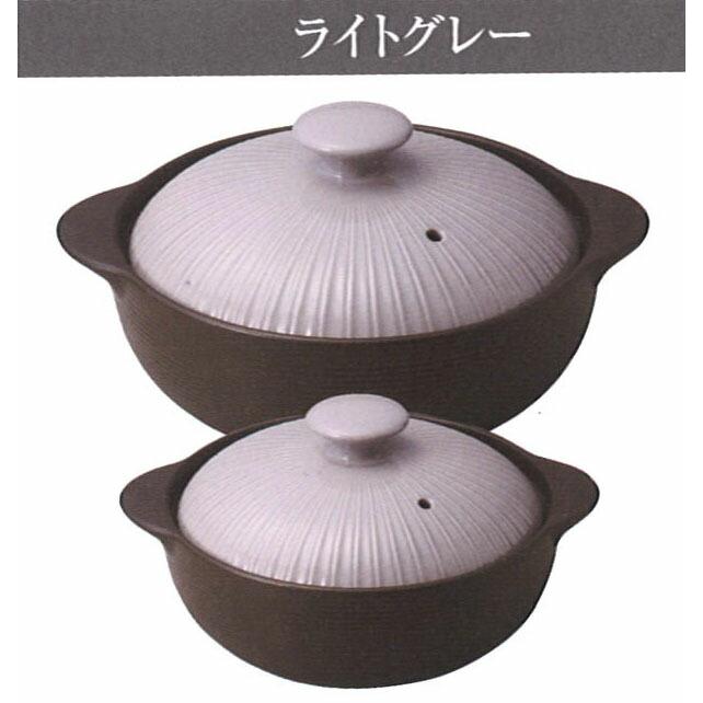 三陶 萬古焼 サーマテックIH 6.5号ＩＨ土鍋 IH対応 チョコレート 201308 デニム ブルー 201315 アイボリー 201810 ライトグレー 18435 オリーブ 18438の画像