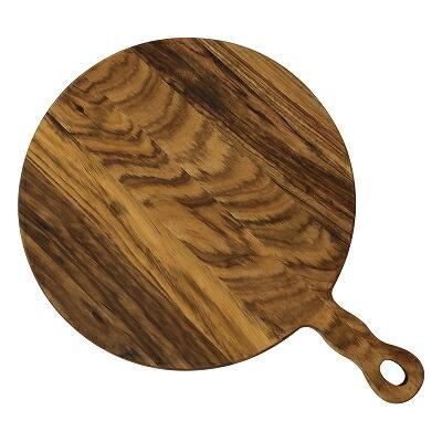 木 ゼブラウッドラウンド手付プレート M 1202280