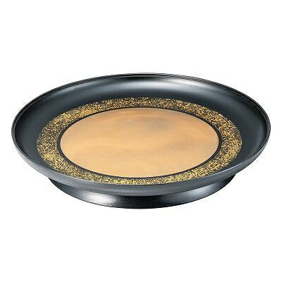 A 水明盛器 金雲金環裏黒乾漆塗 尺3寸 1204062