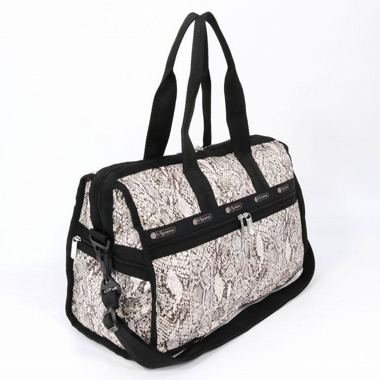 LeSportsac レスポートサック ボストンバッグ 4318 DELUXE MED WEEKENDER  U275 CLASSIC PYTHON IVORY｜wadatsumi｜02