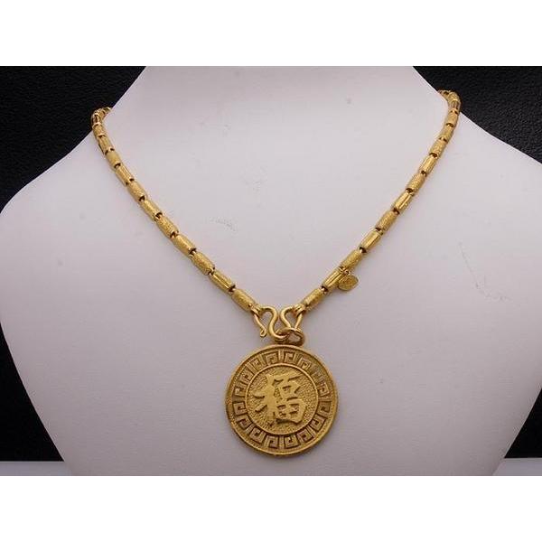 質屋出品》22k☆寿・福デザインネックレス60.8g☆C-1818 : wadaya44 