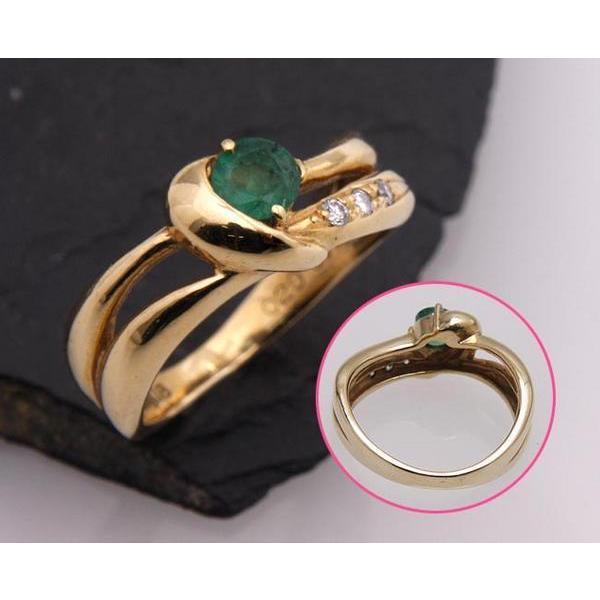 VENDOME ゴールド リング ルビー サファイア エメラルド 3色 8号