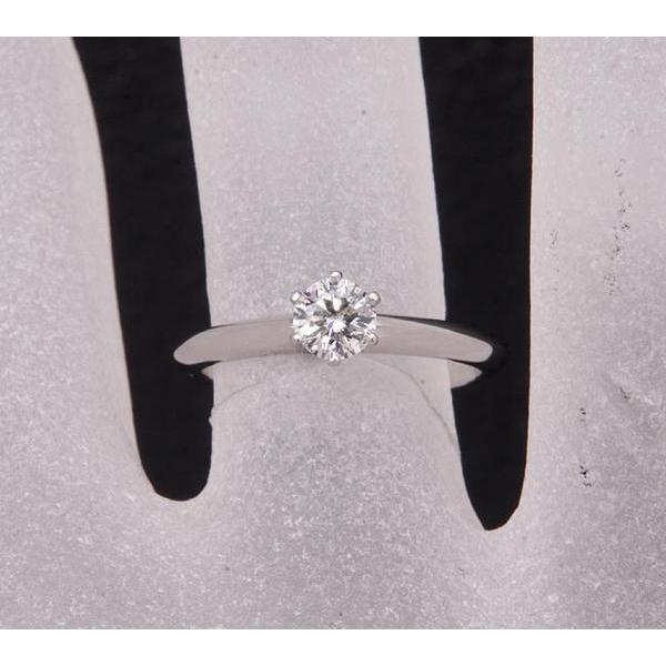 質屋出品》TIFFANYティファニー☆Pt950天然ダイアモンド0.34ctリング
