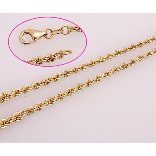 質屋出品》750(k18)☆ITALY製ロープデザインネックレス☆C-2683  