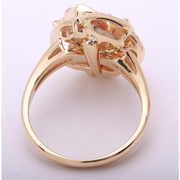 k18 ルビー&ダイヤ　モダンなリング 質屋出品》k18☆天然ルビー0.55ct+ダイアモンドデザインリング☆C-4305