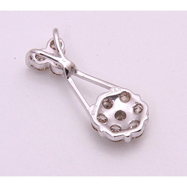質屋出品》k18WG☆天然ダイアモンド0.50ctペンダントトップ☆C 質屋出品》k18WG☆天然ダイアモンド0.50ctペンダントトップ☆C