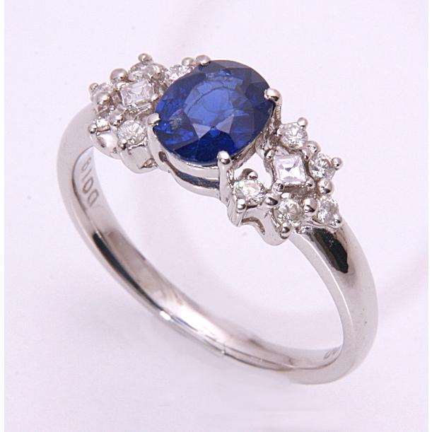 pt850 天然サファイア1ct リング ダイヤモンド pt850 天然サファイア1ct リング ダイヤモンド 宝石 サファイア
