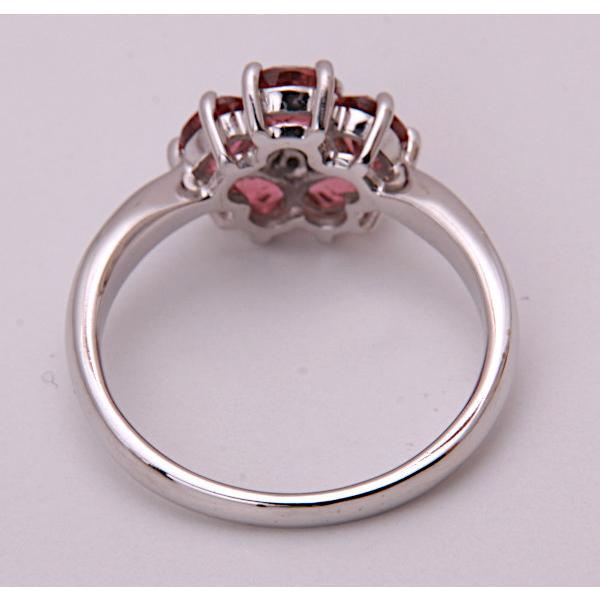 ピンクトルマリン2.87 ダイヤ 0.44 プラチナ リング ソーティング付