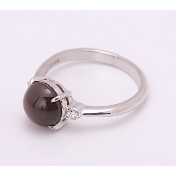 質屋出品》Pt900☆天然シリマナイトキャッツアイ4.47ct+
