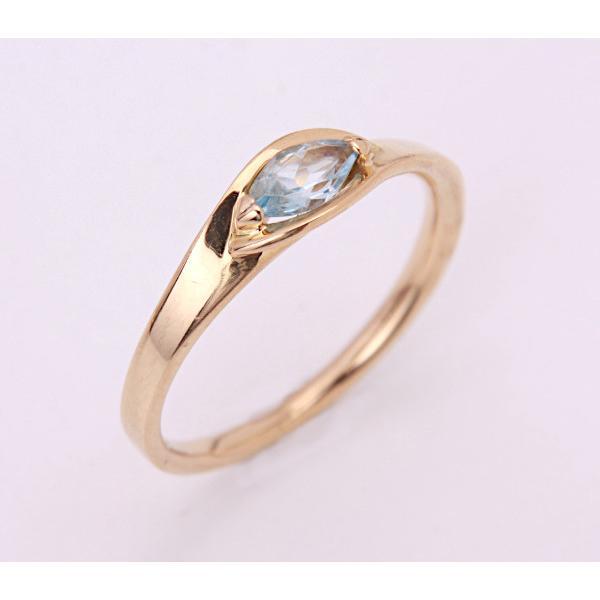 質屋出品》4℃☆k18天然アクアマリンデザインリング☆C-5805 : wadaya44