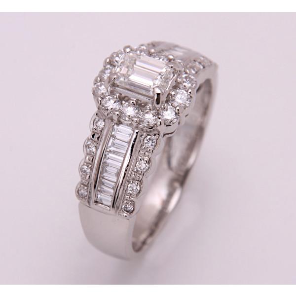 質屋出品》Pt900☆天然ダイアモンド0.579ct+0.81ctリング☆C-5898 : c 