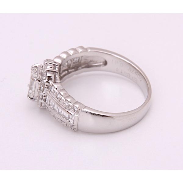 質屋出品》Pt900☆天然ダイアモンド0.579ct+0.81ctリング☆C-5898 : c 