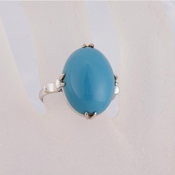 見て！K14WG金ブルーのトルコ石リング指輪12号！MJ-1789 : wadaya44  