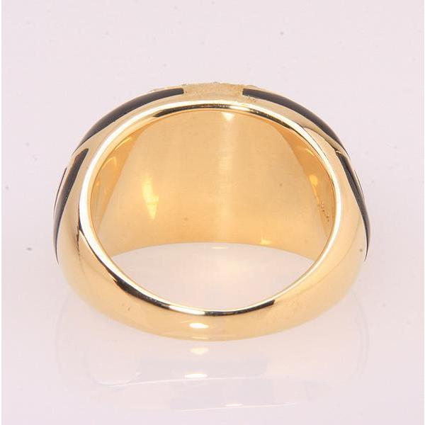 ☆【 ELLE 】K18 トルマリン ムーンストーン 指輪 11号 2.9g