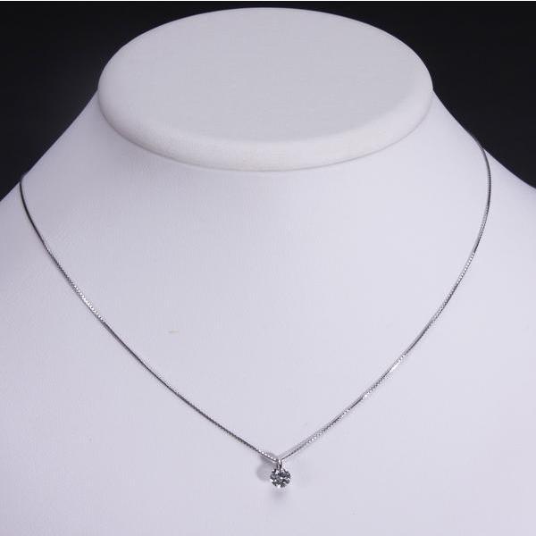 見て！Pt900/850プラチナ0.502Ctダイヤモンドネックレス44cm！MJ-211 