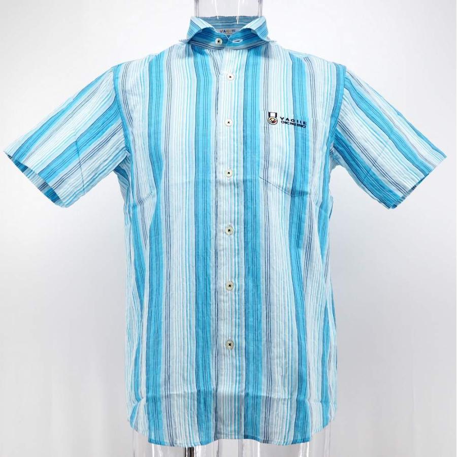 人気ブランド バジエ ワイドカラーシャツ 半袖 綿 コットン M L Ll メンズ ファッション 服 カジュアル 日本製 春夏 信頼 Int Academy Com