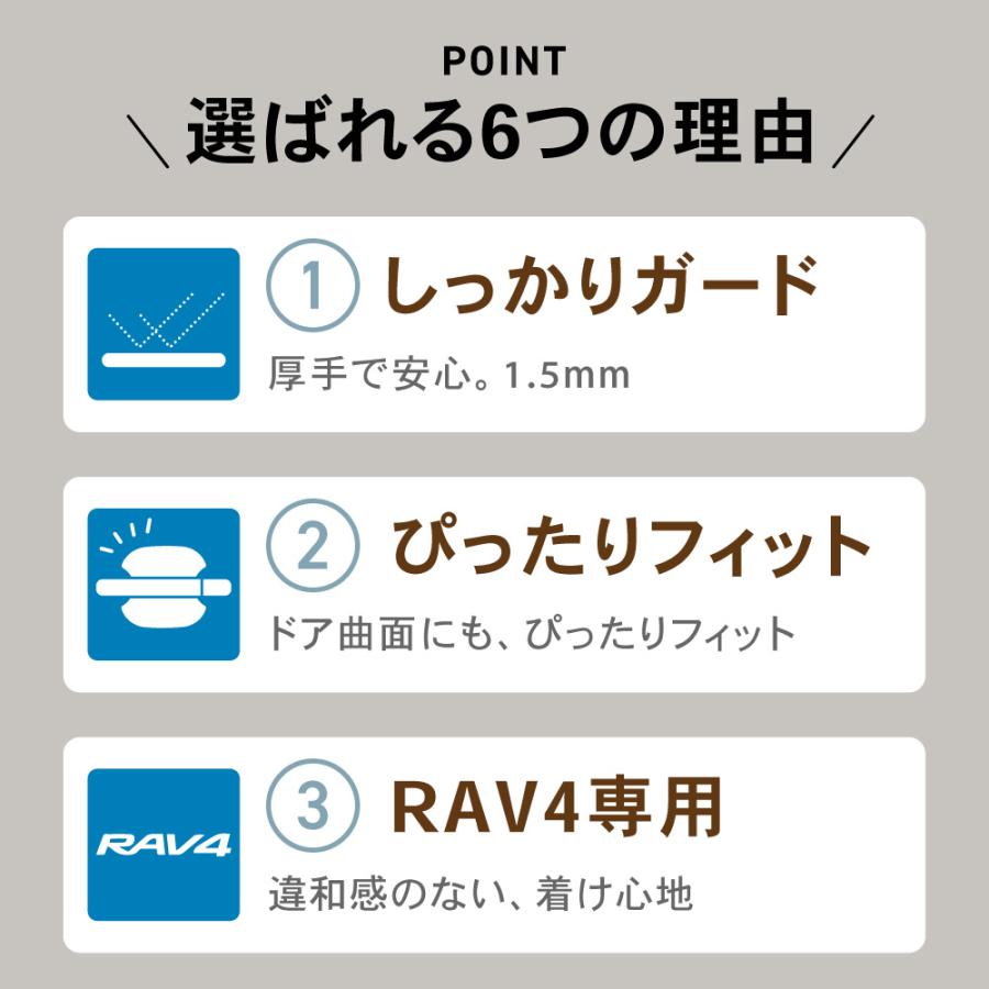 RAV4 ドアハンドル プロテクター カバー 傷 防止 キズ 防水 外装