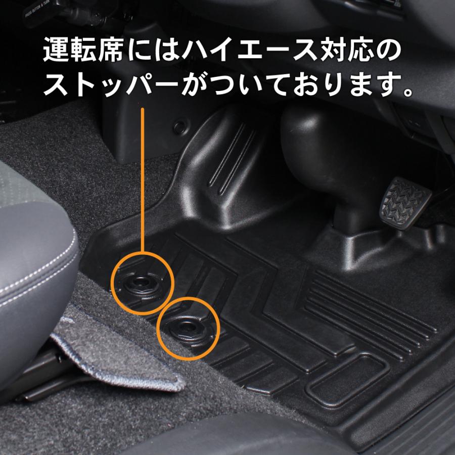 値下げ！トヨタ ハイエース 200系 純正 フロアマット 運転席＆助手席 